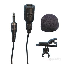 Microfono clip jack 3,5 vivavoce interfono go pro