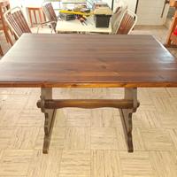 TAVOLO,PANCA,SEDIE E MOBILETTO STILE RUSTICO