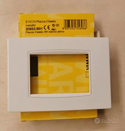 VIMAR EIKON 20653.B01 - Placca 3m Bianco Artico