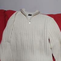 Maglione bianco crema