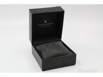 Christian Jacques Scatola Orologio Usata Nera