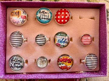 Orecchini Ciondoli Anelli Natale