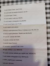 Cesti e scatole natalizie