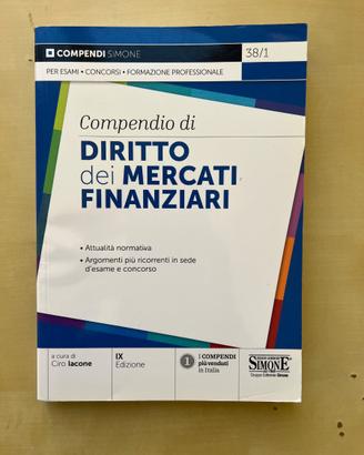 Compendio di Diritto dei mercati finanziari Simone