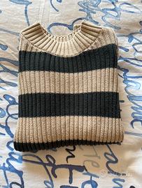 Maglioncino in cotone a righe
