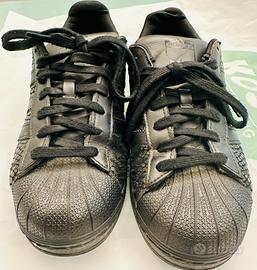Adidas superstar nero effetto pitonato originali