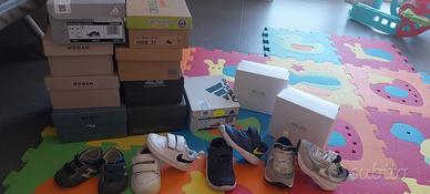 lotto scarpe bimbo/a varie taglie come nuove 