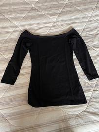 Maglietta nera manica 3/4 H&M tg. xs