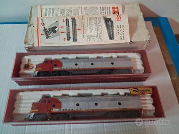 Trenino Rivarossi d'epoca Santa fe scala ho 1:87 