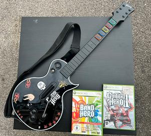 Chitarra Guitar Hero Microsoft Xbox 360 e giochi
