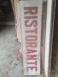 insegna  vintage...Ristorante... in plastica 