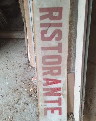 insegna  vintage...Ristorante... in plastica 