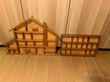 Bacheche espositivi in legno 2 pezzi
