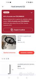 cavalletto porta bici da terra 