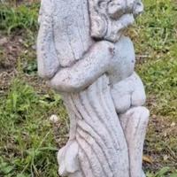 Fontana in pietra giardino Angioletto Pesce vintg