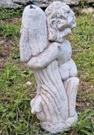 Fontana in pietra giardino Angioletto Pesce vintg