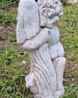 Fontana in pietra giardino Angioletto Pesce vintg