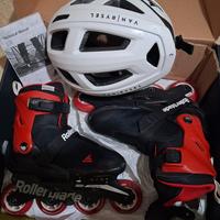 pattini rollerblade +casco