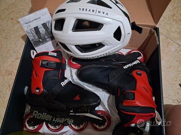 pattini rollerblade +casco