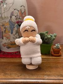 👼 ANGIOLETTO DI NATALE FATTO A MANO AI FERRI 🧶✨