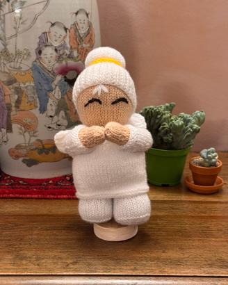 👼 ANGIOLETTO DI NATALE FATTO A MANO AI FERRI 🧶✨