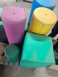 materassini e cuscineria da palestra