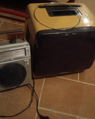 televisore radiomarelli e radio cassetta siemens
