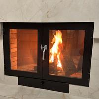 Sportello in acciao per camino