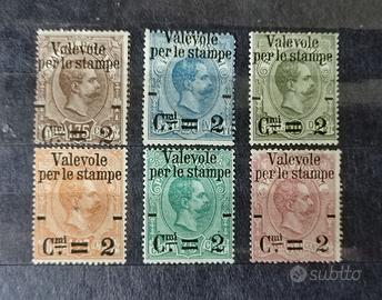 Francobolli Regno serie  1890 NUOVA