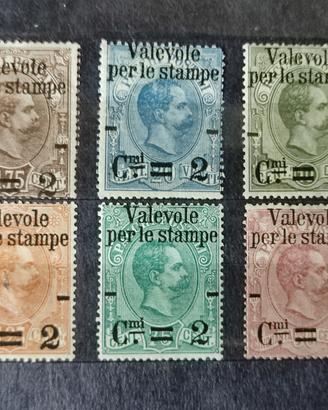 Francobolli Regno serie  1890 NUOVA