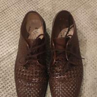 Scarpe cuoio intrecciato  40