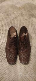 Scarpe cuoio intrecciato  40