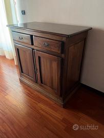 Credenza bassa in Noce Massello