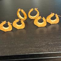 Orecchini in cocco di piassava