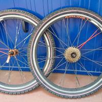 Set 2 Ruote per MTB bambino/ragazzo 24"