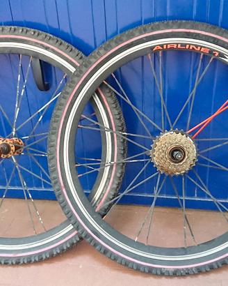 Set 2 Ruote per MTB bambino/ragazzo 24"