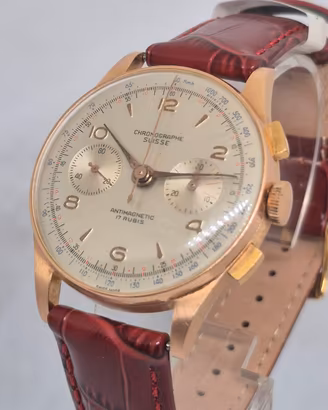 CHRONOGRAPHE SUISSE VINTAGE GOLD 18K