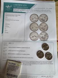 Lotto 9 monete estere periziate