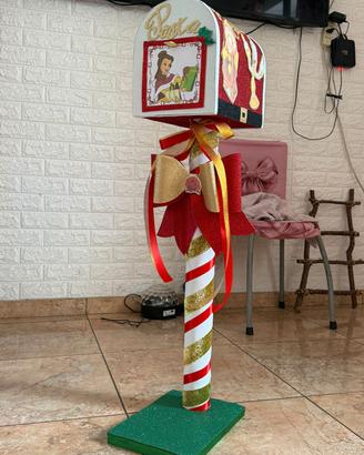 Cassetta lettere natale Disney la bella e la besti