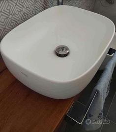 Lavabo da appoggio, bianco opaco