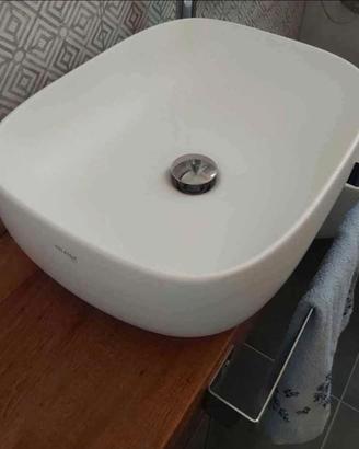 Lavabo da appoggio, bianco opaco