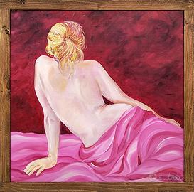 Bionda - olio su cartone telato