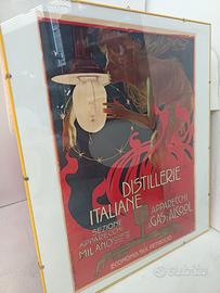 Manifesto pubblicitario   Distillerie Italiane 