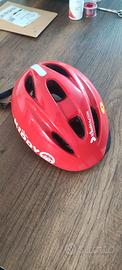 Casco bicicletta rosso bambino