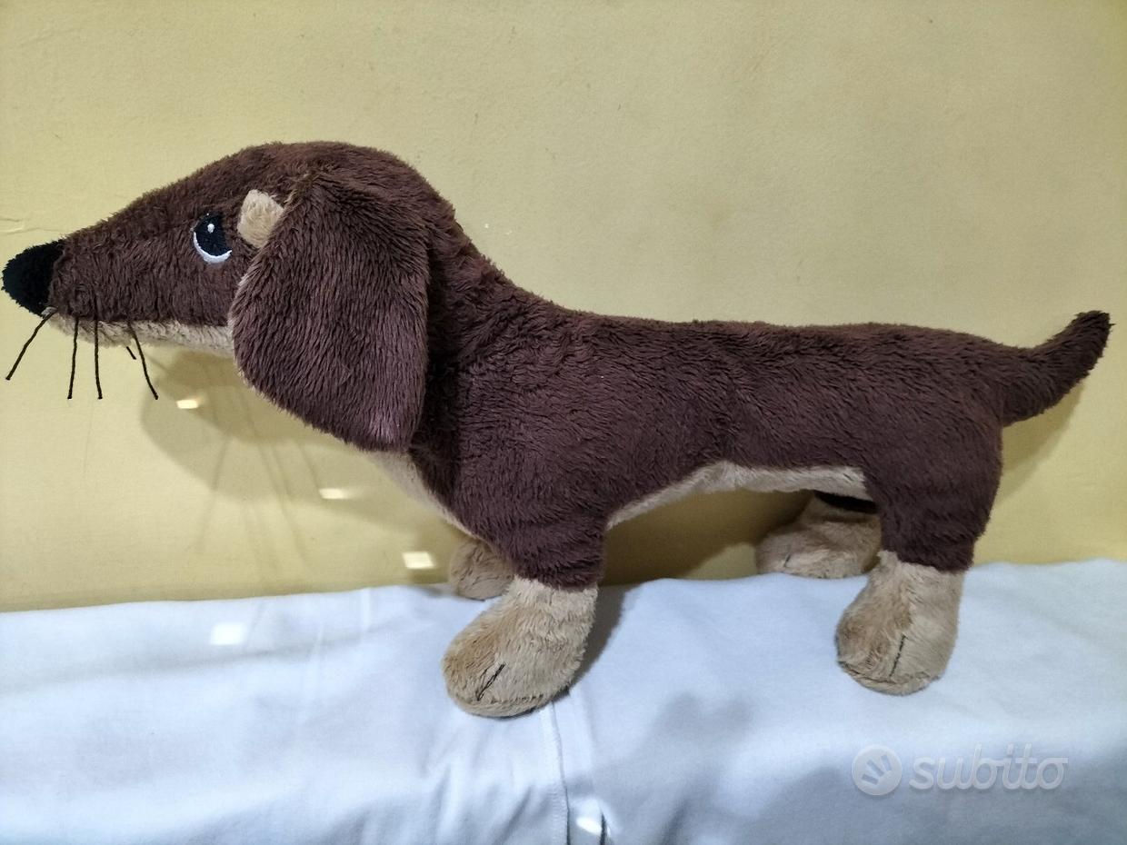 BASSOTTO GRANDE PELUCHE PUPAZZO DACHSHUND CM 60