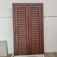 Persiana marrone in alluminio nuova 89.5x180 5 pz