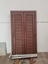 Persiana marrone in alluminio nuova 89.5x180 5 pz