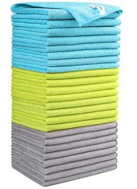 24 PZ Panni Microfibra Stracci panno auto casa