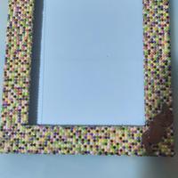 cornice con pittura diamantini fai da te 