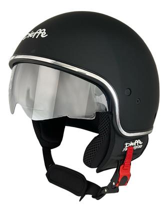 CASCO CALOTTA PICCOLA CON BORDO CROMATO E VISIERIN